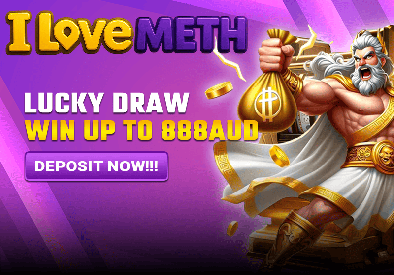 ILOVEMETH lucky draw promotion advertising a prize of up to 888 AUD